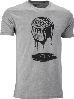 'Highway 21' Men's Blood Type T-Shirt - Grey Heather