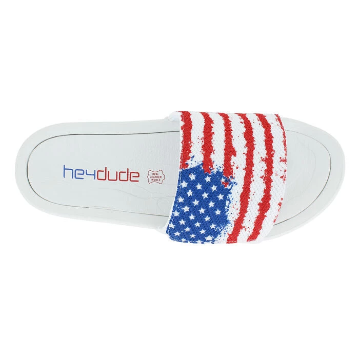'Hey Dude' Men's Phoenix Sox Slide Sandal - Flag - Image 4