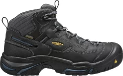 'Keen Utility' Men's Braddock Mid EH WP Soft Toe - Black / Grey / Blue