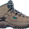 'Keen Outdoor' Women's Targhee EXP WP Mid Hiker - Brindle / Blue Coral