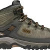 'Keen Outdoor' Men's Targhee III WP Mid Hiker - Black Olive / Golden Brown (Wide)