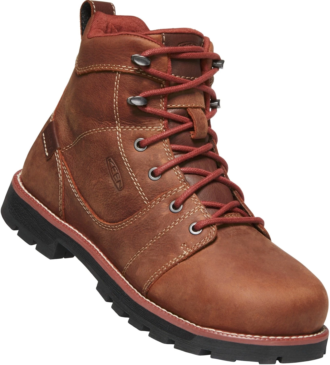 'Keen Utility' Women's 6" Seattle WP Safety Toe - Gingerbread / Black - Image 2