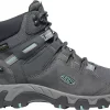 'Keen Outdoor' Women's Steens WP Leather Mid Hiker - Steel Grey / Ocean Wave