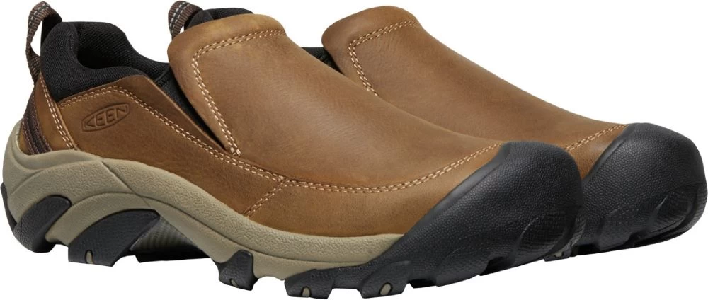 'Keen Outdoor' Men's Targhee II Soho Slip On - Brown / Black - Image 5