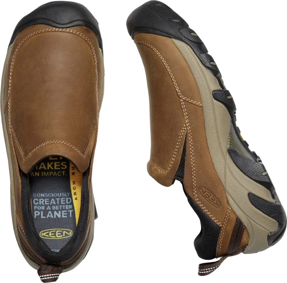'Keen Outdoor' Men's Targhee II Soho Slip On - Brown / Black - Image 2