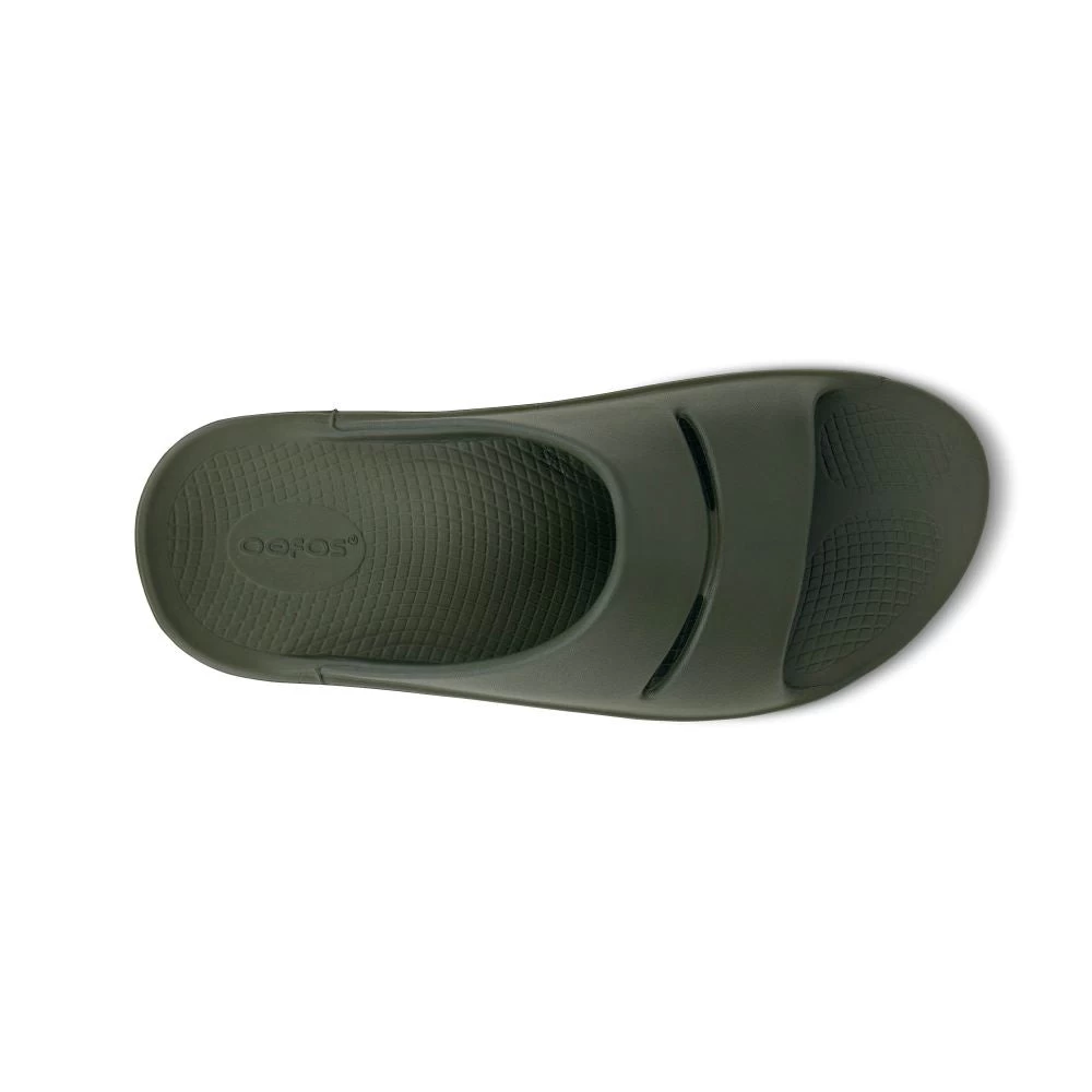 'OOFOS' Unisex OOahh Slide Sandal - Forest Green - Image 2