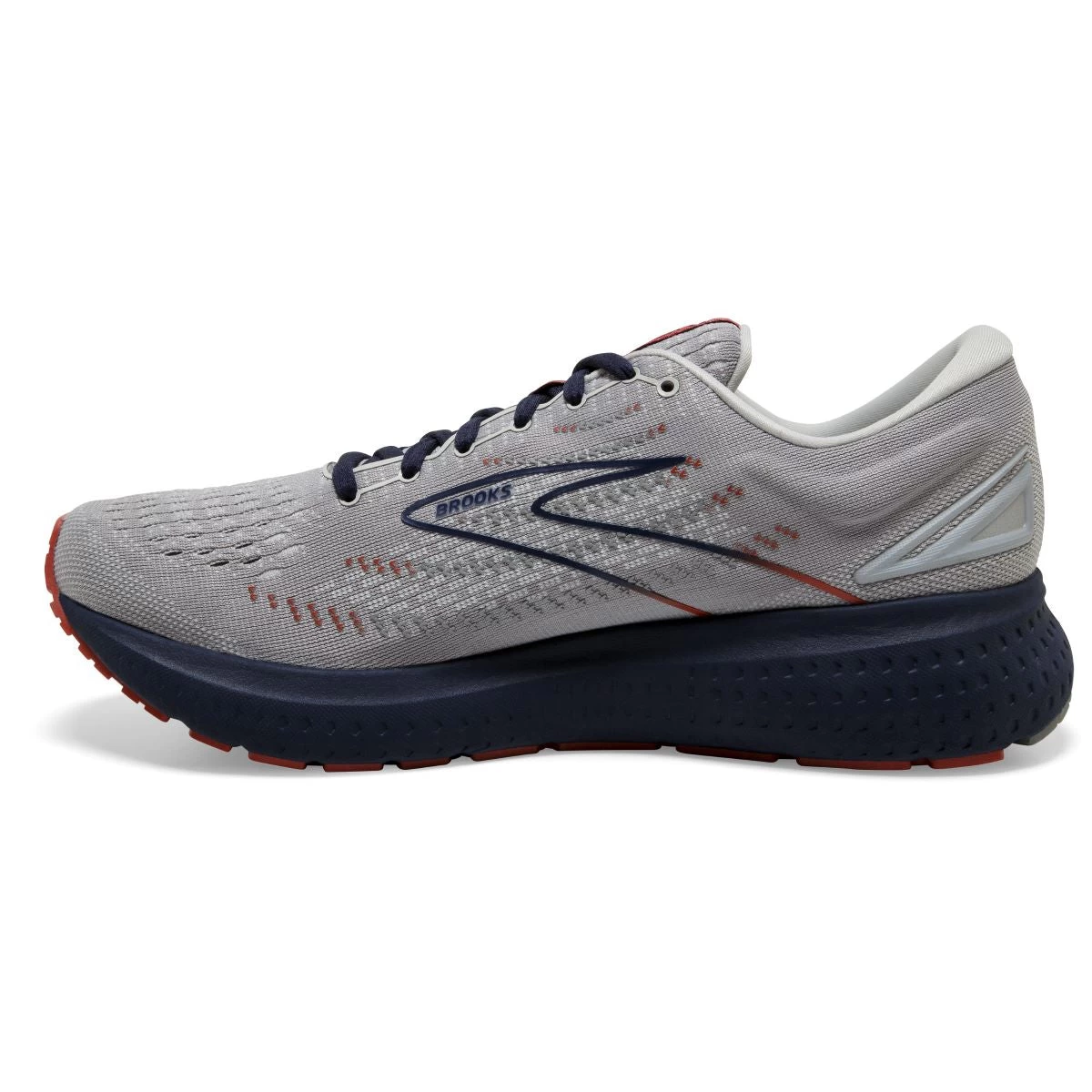 'Brooks' Men's Glycerin 19 - Grey / Alloy / Peacoat - Image 5