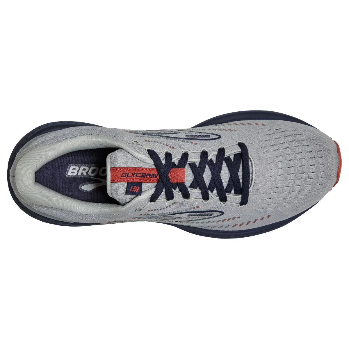 'Brooks' Men's Glycerin 19 - Grey / Alloy / Peacoat - Image 3