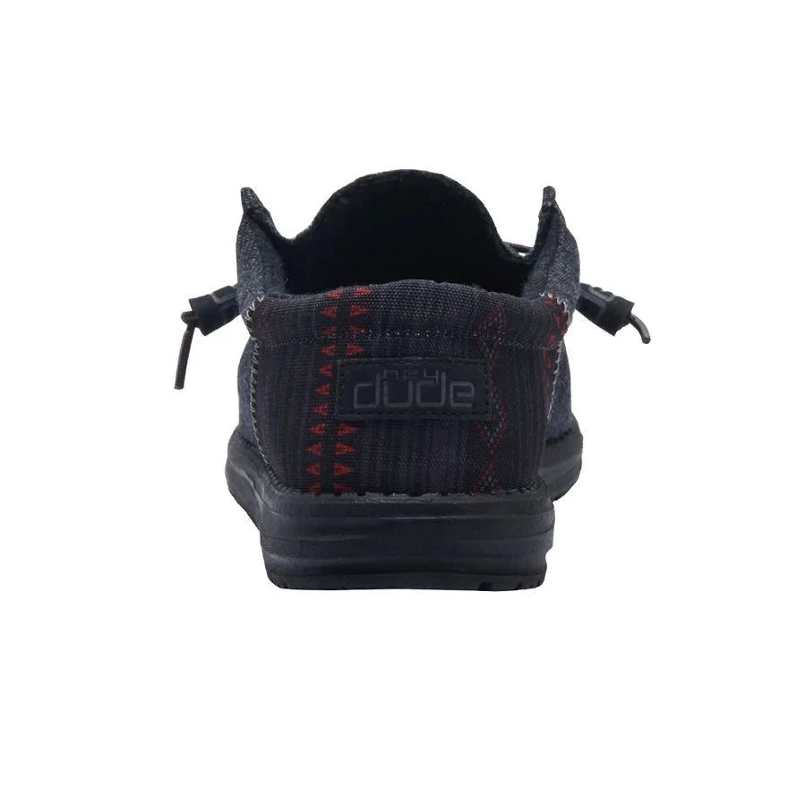 'Hey Dude' Men's Wally Funk Wool - Black Aztec - Image 5