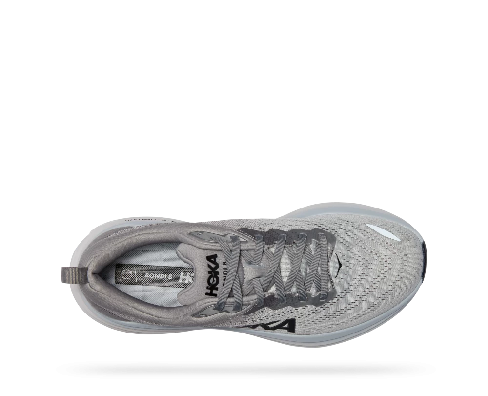 'HOKA' Men's Bondi 8 - Sharkskin / Harbor Mist (Wide) - Image 2