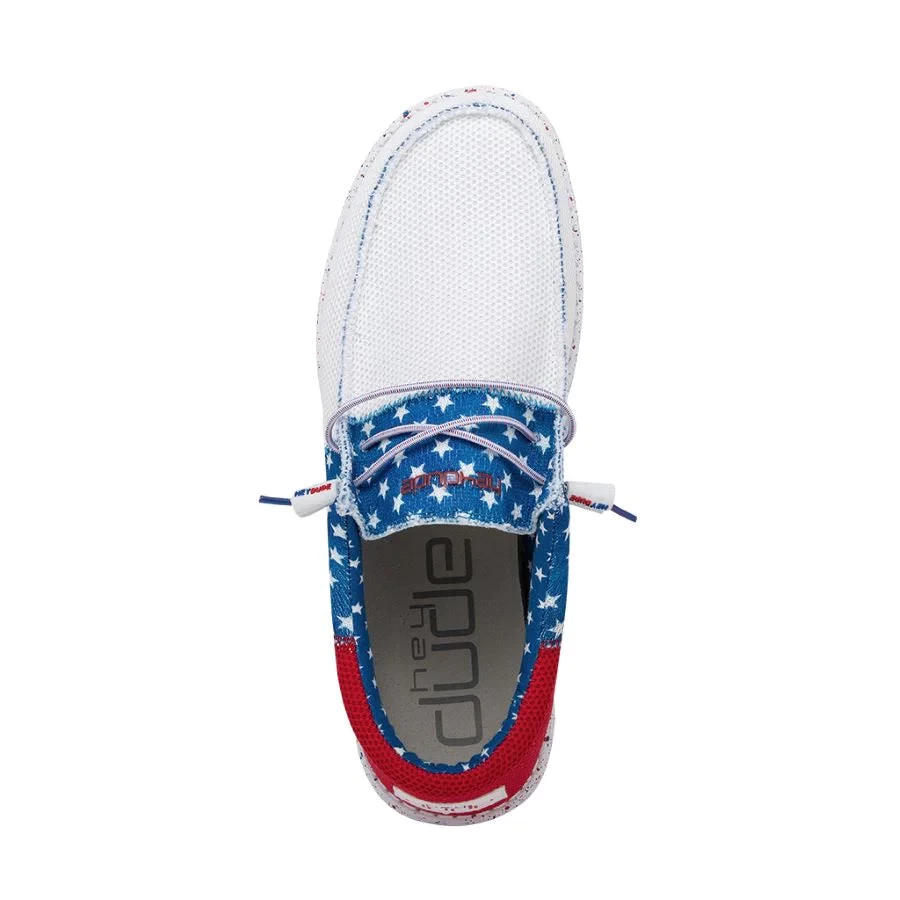 'Hey Dude' Men's Wally Sox - Tri American Pride - Image 2