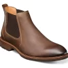 'Florsheim' Men's Lodge Plain Toe Gore Boot - Brown Crazy Horse