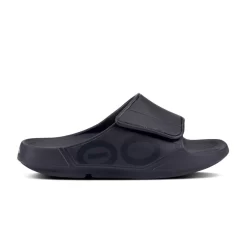 'OOFOS' Unisex OOahh Sport Flex Sandal - Black Matte
