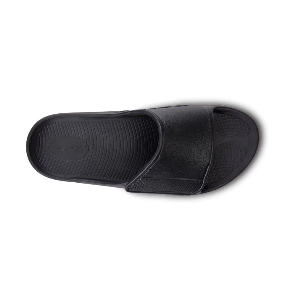 'OOFOS' Unisex OOahh Sport Flex Sandal - Black Matte - Image 2