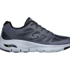 'Skechers' Men's Arch Fit-Charge Back - Charcoal / Black (Extra Wide)