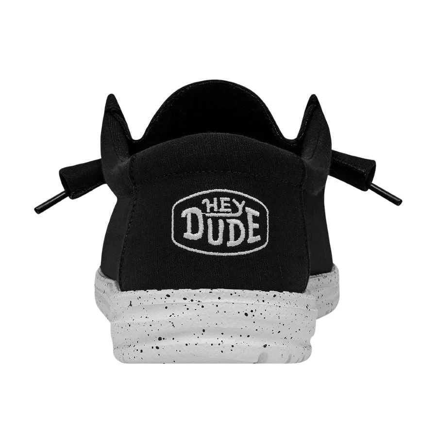 'Hey Dude' Men's Wally Slub Canvas - Black - Image 5