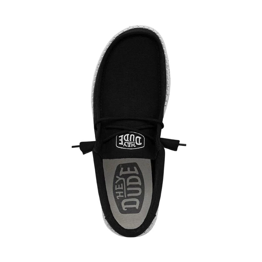 'Hey Dude' Men's Wally Slub Canvas - Black - Image 6