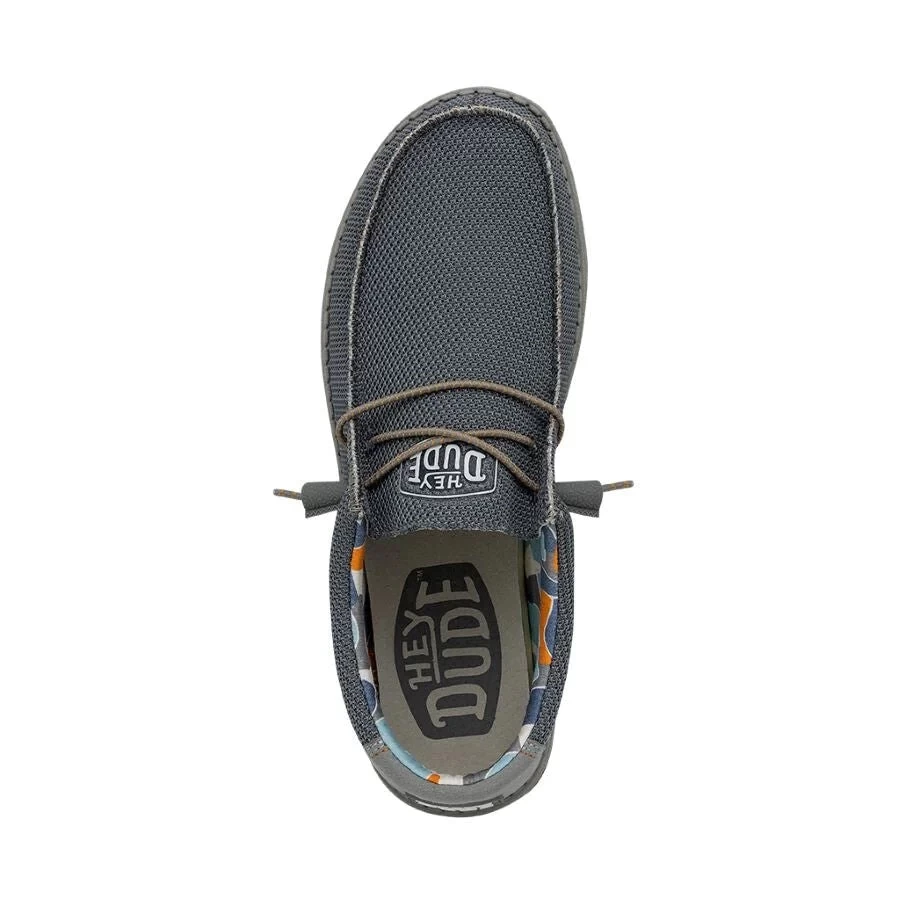 'Hey Dude' Men's Wally Sox Triple Needle - Blue Shadow - Image 2