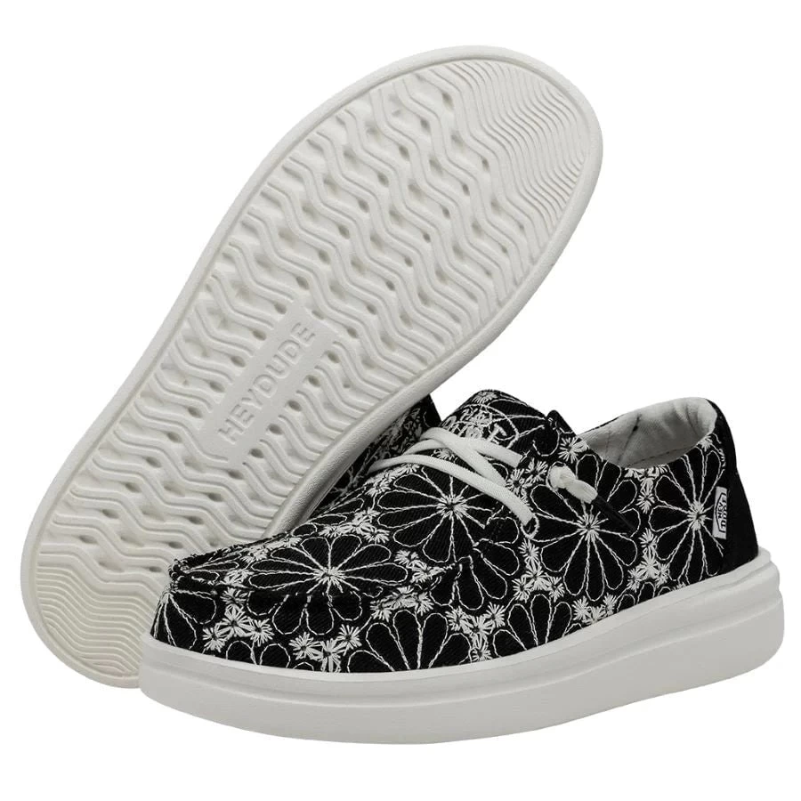 'Hey Dude' Women's Wendy Rise Eyelet - Black - Image 3