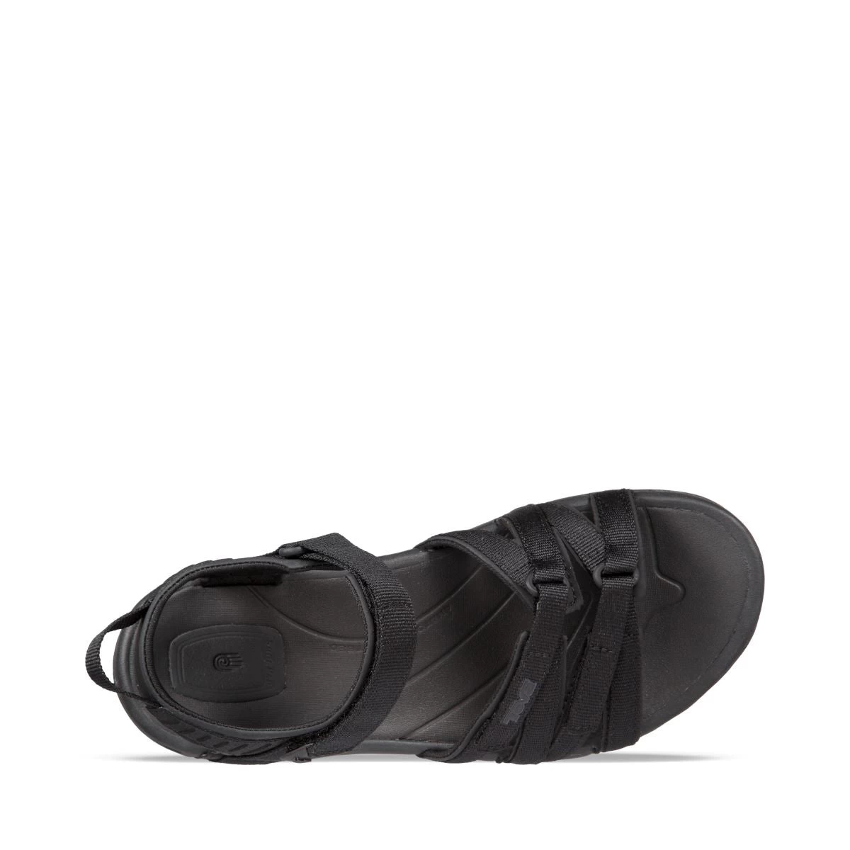 'Teva' Women's Tirra Sandal - Black / Black - Image 2