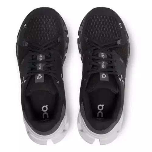 'On Running' Women's Cloudflyer 4 - Black / White (Wide) - Image 2