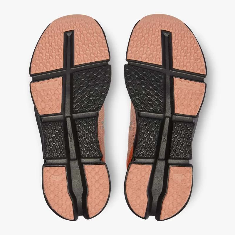 'On Running' Women's Cloudgo - Rose / Magnet - Image 3