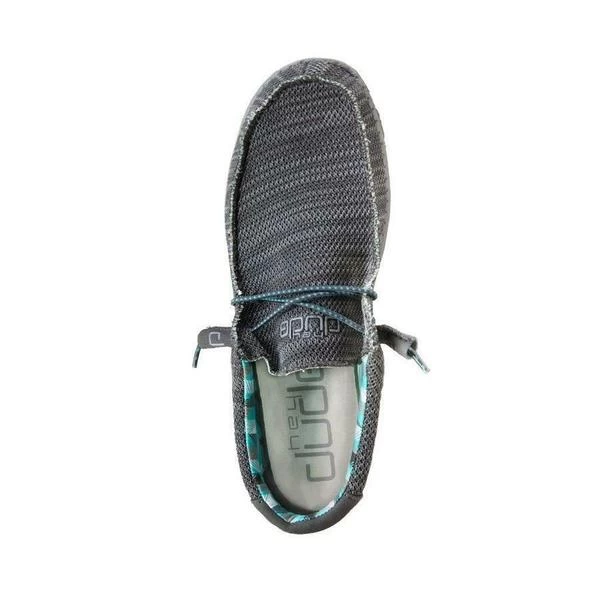 'Hey Dude' Men's Wally Sox - Charcoal - Image 5