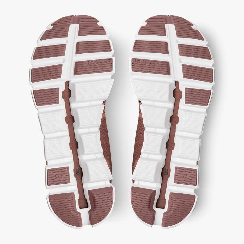 'On Running' Women's Cloud 5 - Rust / Black - Image 3