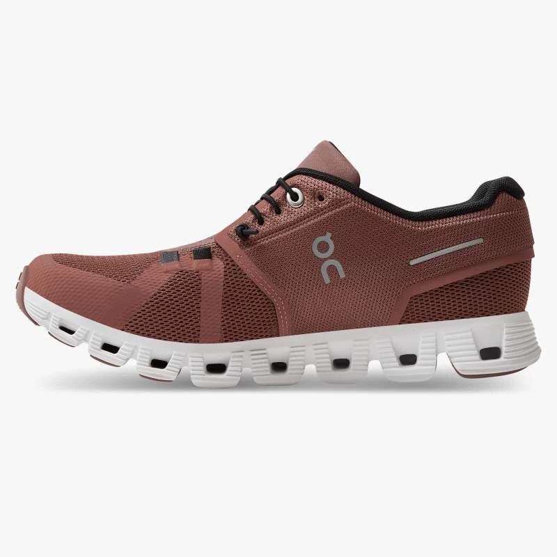 'On Running' Women's Cloud 5 - Rust / Black - Image 6