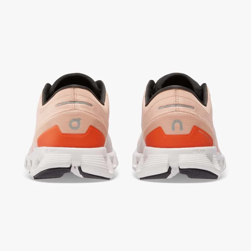 'On Running' Women's Cloud X 3 - Rose / Sand - Image 5