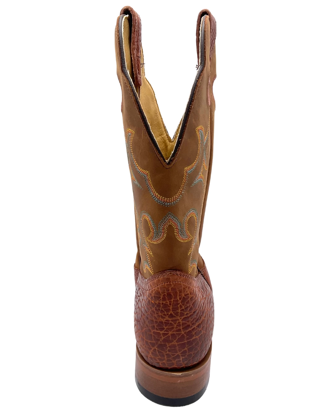 'Boulet' Men's 12" Western Round Toe - Utta Whisky / Grizzly Tan - Image 5