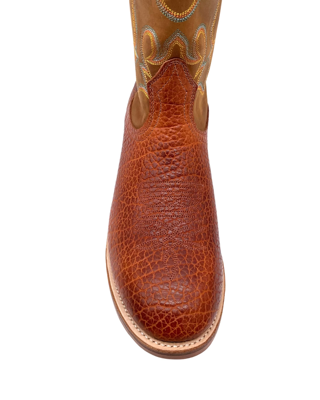 'Boulet' Men's 12" Western Round Toe - Utta Whisky / Grizzly Tan - Image 2