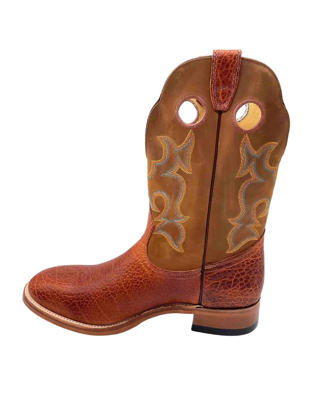 'Boulet' Men's 12" Western Round Toe - Utta Whisky / Grizzly Tan - Image 6