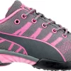 'Puma' Women's Celerity Knit Low Steel Toe - Grey / Pink
