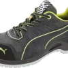 'Puma' Women's Fuse TC Low ESD Steel Toe - Black / Lime Green