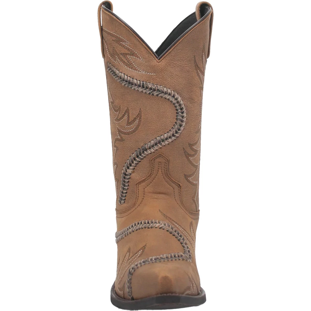 'Laredo' Men's 12" Lawry Western Fashion Snip Toe - Tan - Image 4