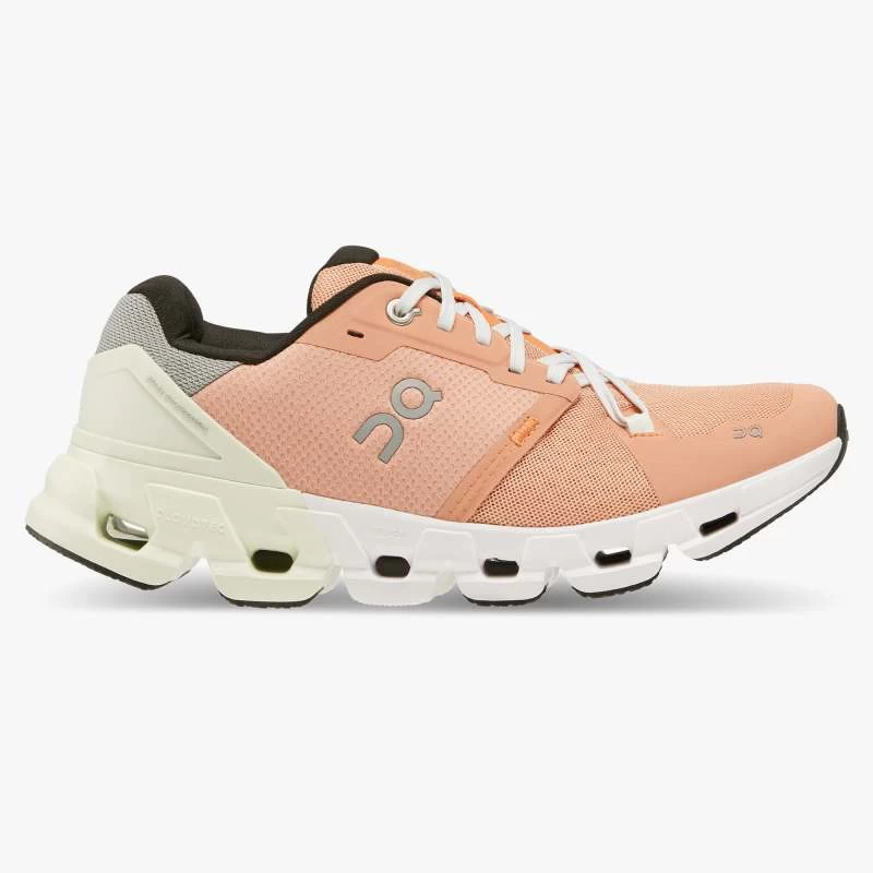 'On Running' Women's Cloudflyer 4 - Peach / Aloe
