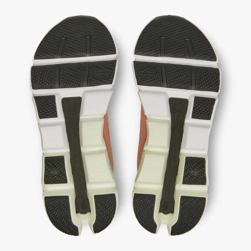 'On Running' Women's Cloudflyer 4 - Peach / Aloe - Image 3