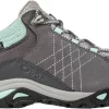 Oboz Footwear 'Oboz' Women's Sapphire Low WP Low Hiker - Charcoal / Beach Glass (Wide)
