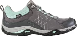 Oboz Footwear 'Oboz' Women's Sapphire Low WP Low Hiker - Charcoal / Beach Glass (Wide)