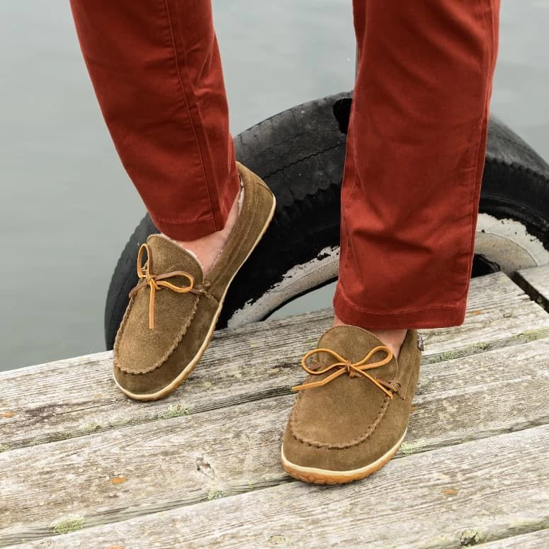 'Minnetonka' Men's Taft Slipper - Autumn Brown - Image 6