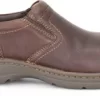 'Carolina' Men's BLVD 2.0 Aluminum Toe ESD Slip On - Brown