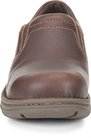 'Carolina' Men's BLVD 2.0 Aluminum Toe ESD Slip On - Brown - Image 3