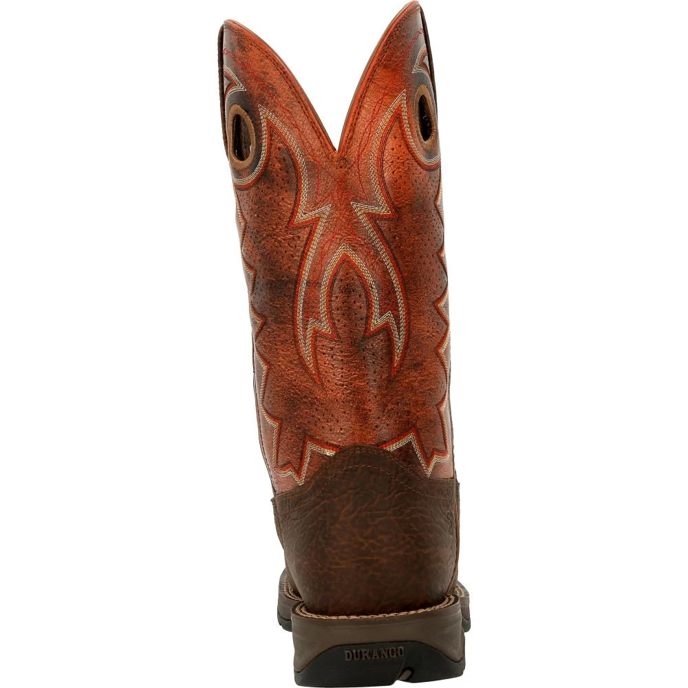 'Durango' Men's 12" REBEL Western Square Toe - CIMARRON BROWN - Image 5