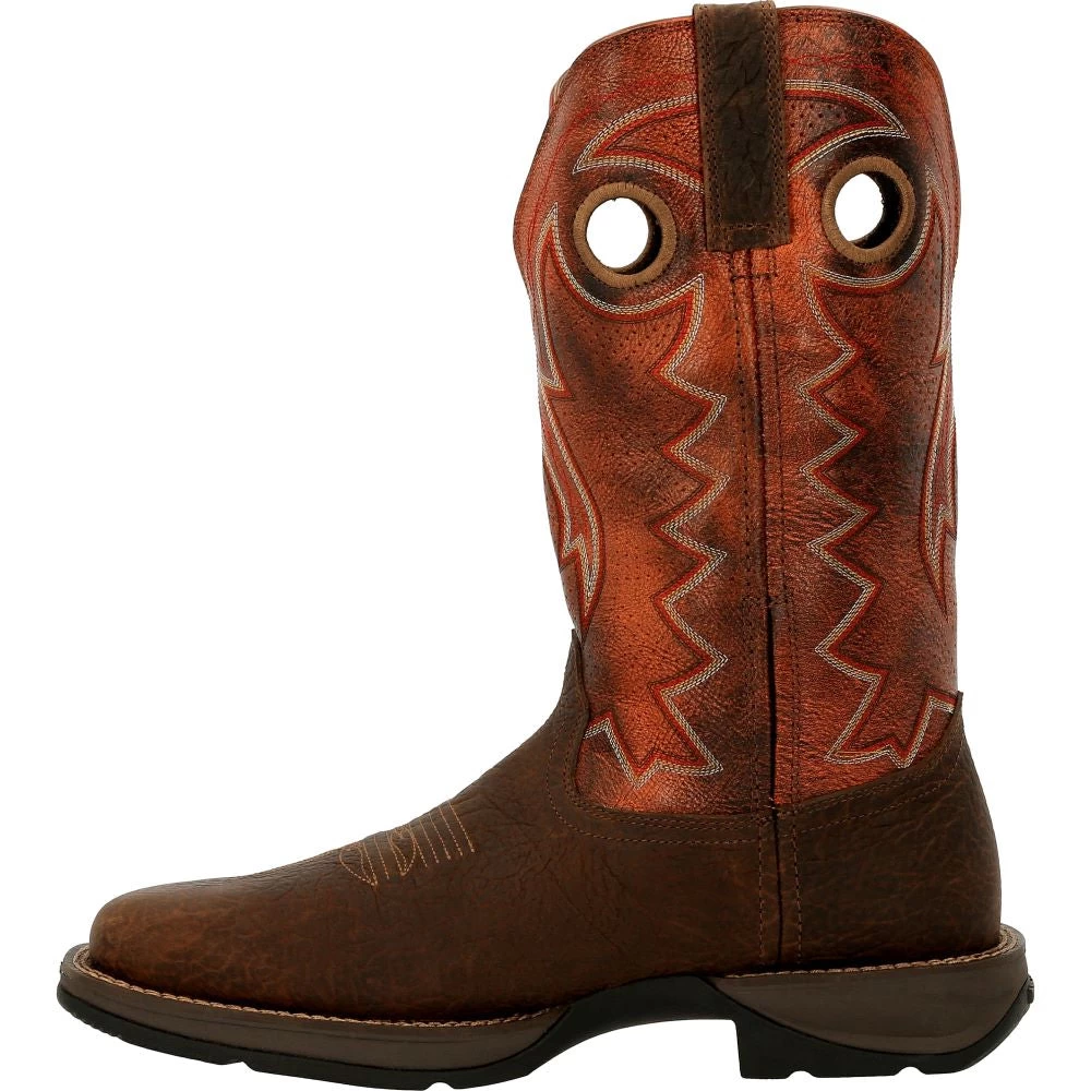 'Durango' Men's 12" REBEL Western Square Toe - CIMARRON BROWN - Image 6