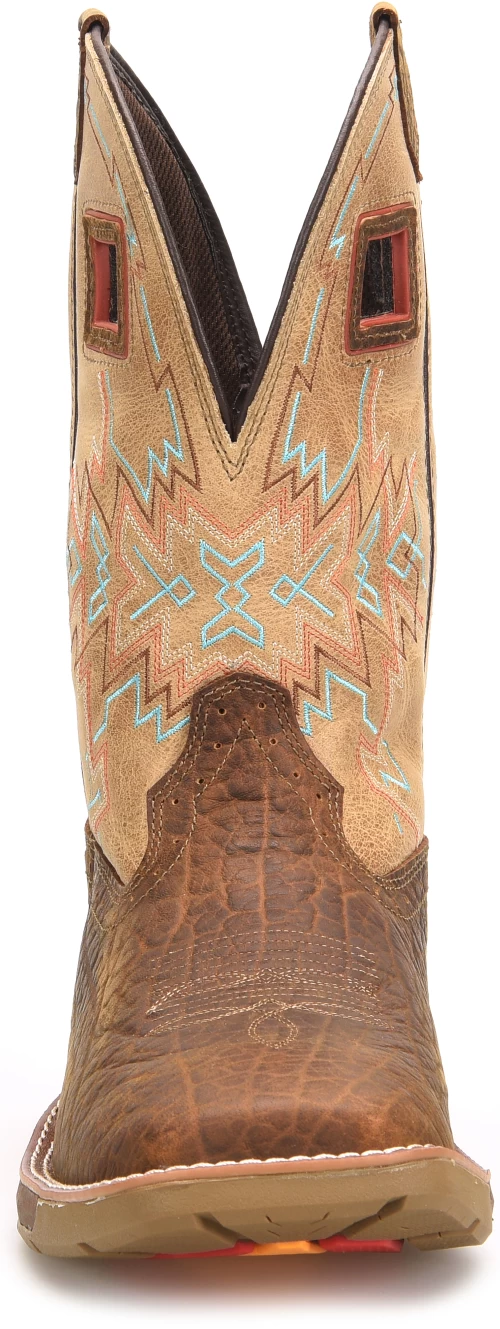 'Double H' Men's 11" Clem EH SR Western Work - Tan / White - Image 4