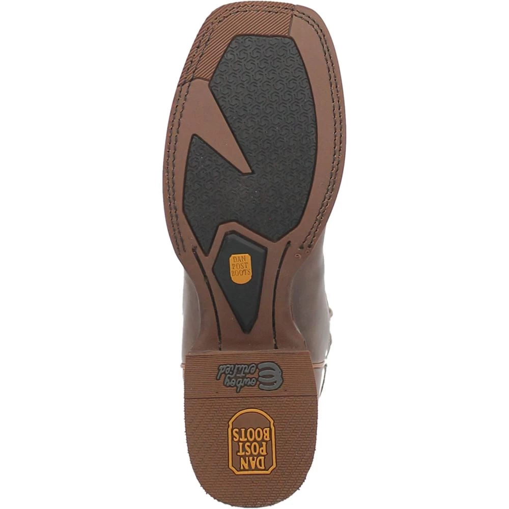 'Dan Post' Men's 11" Cogburn Western Square Toe - Taupe - Image 4