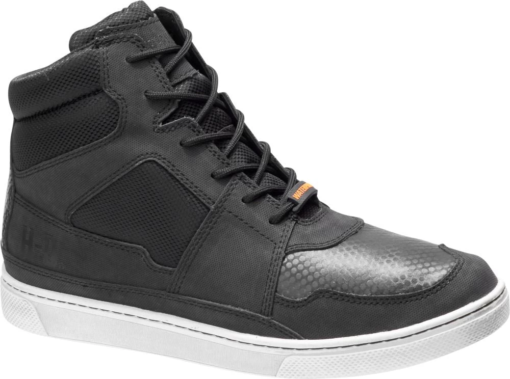 'Harley Davidson' Men's 6" Eagleson WP Riding Sneaker - Black - Image 6
