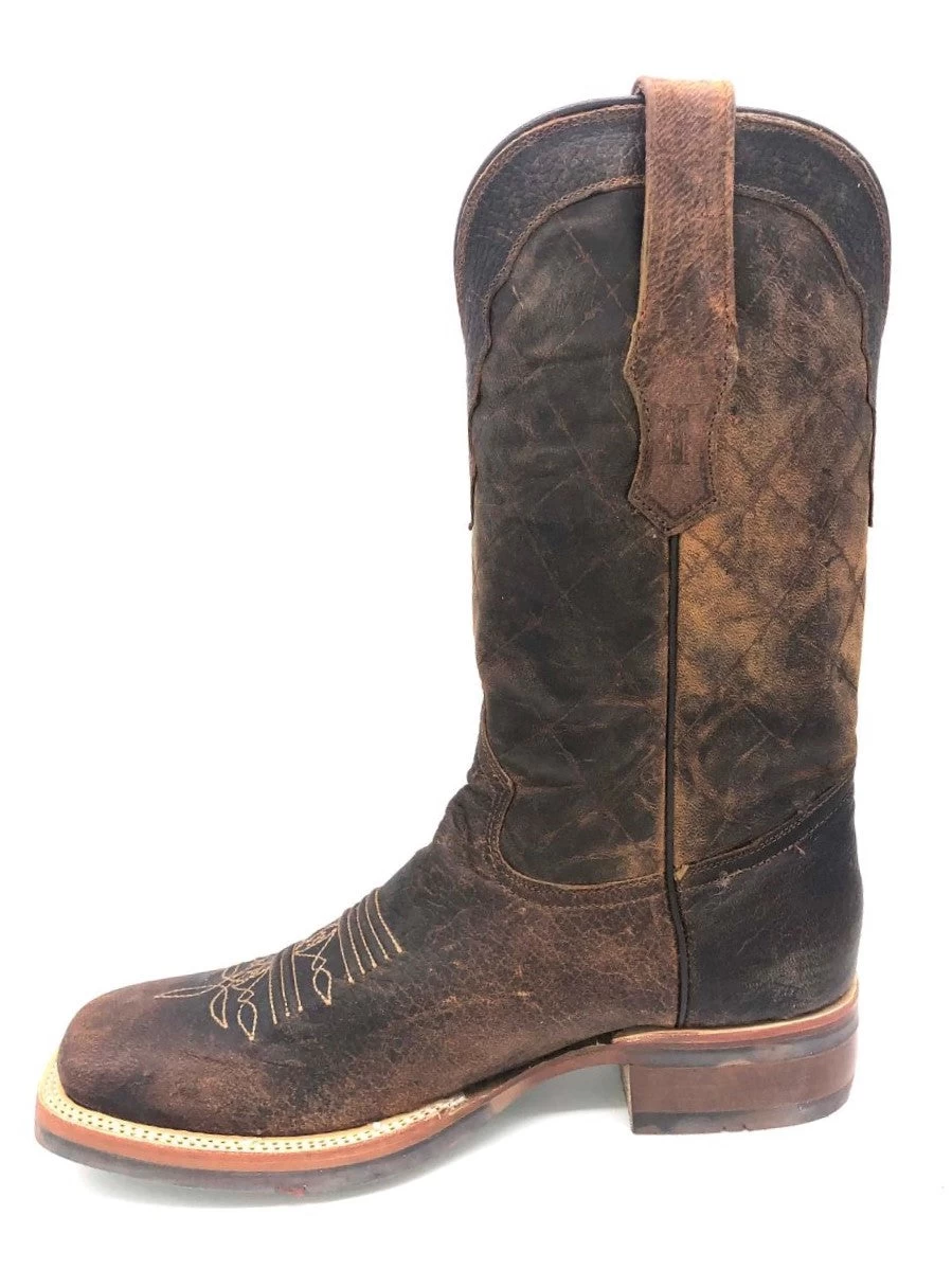 'Tanner Mark' Men's 13" Western Square Toe - Buffalo Honey / Mad Dog Honey - Image 7