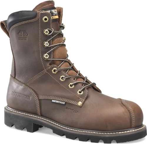 'Matterhorn' Men’s 8” Corvus EH WP Comp Toe - Brown - Image 6
